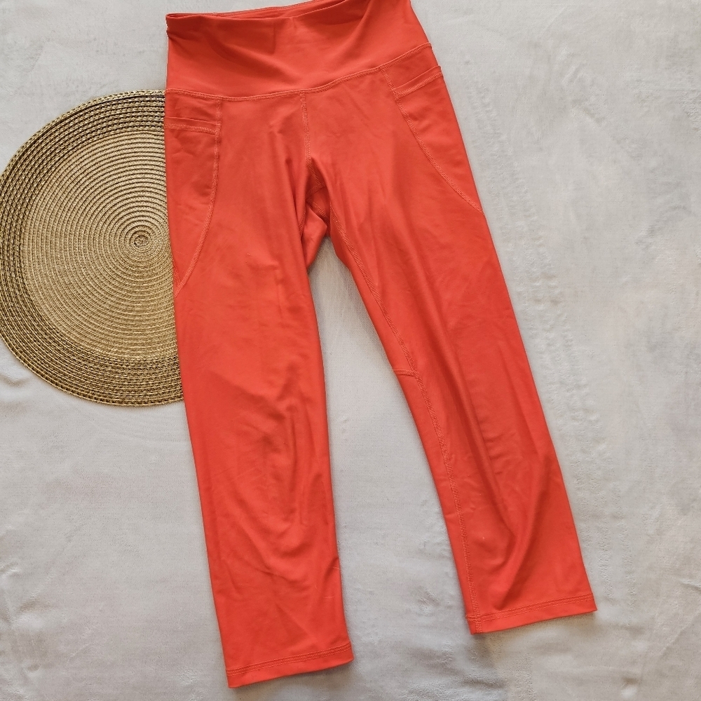 💥4 for $25💥 Old Navy Red/ Orange High-Waisted Leggings
